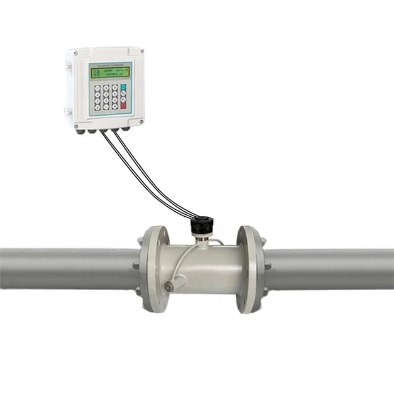 Separate Pipe Segment Type Ultrasonic Flow Meter 316 Stainless Steel 16KG Flow Meter Transducer