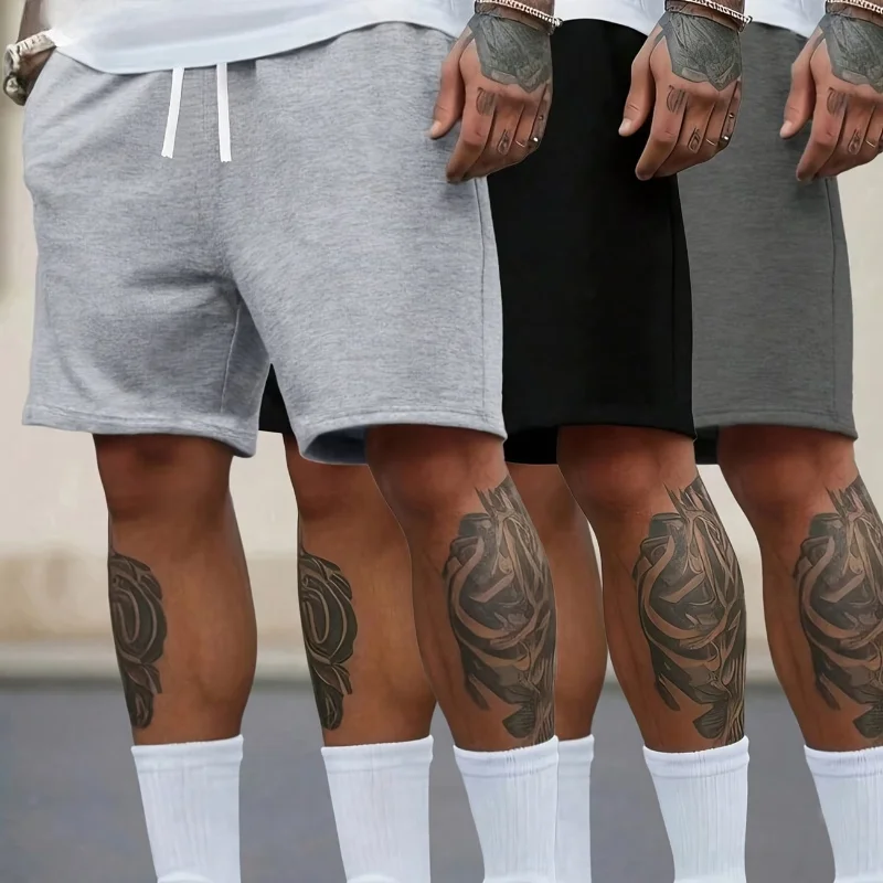 Pantalones Cortos Deportivos Cómodos para Hombre, Pantalones Cortos Casuales de Verano con Cordón, Pantalones Deportivos Holgados de Algodón para Mujer, Pantalones Deportivos para Correr, Playa y Ejercicio