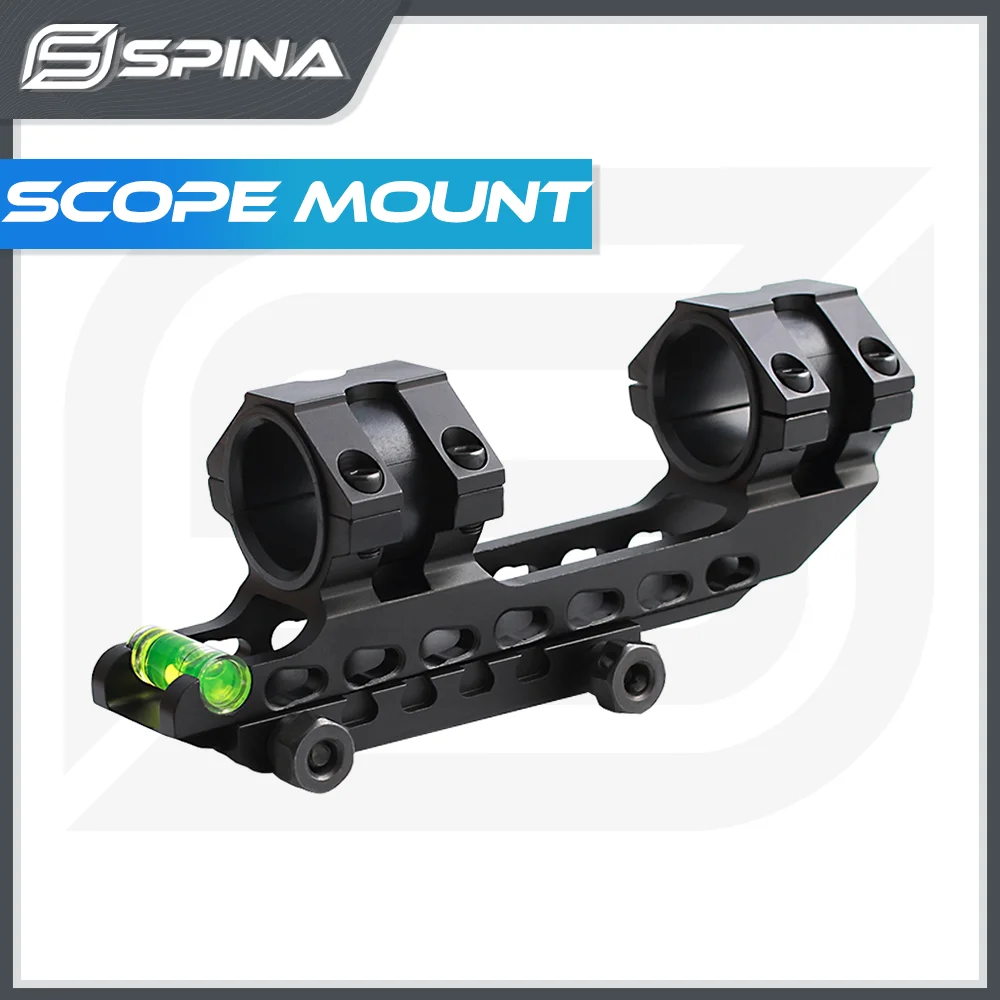 Tactical Scope Mount 25.4mm 30mm Dual Ring Cantilever Heavy Duty Riflescope Mount With Bubble Level Fit 20mm Rail Base