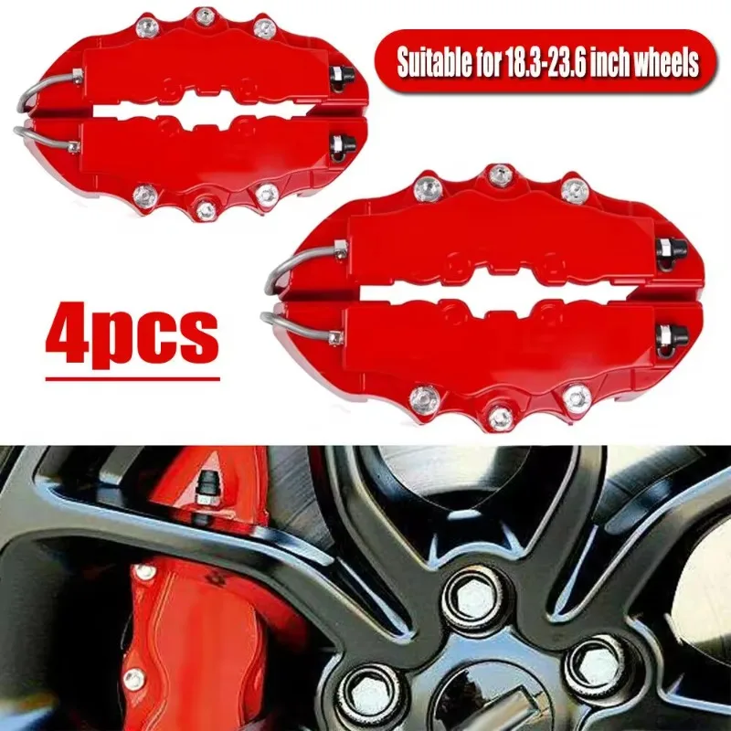 4PCS 3D Style Front+Rear Car Disc Brake Caliper Covers Brake Parts Accessories Fit for  X6