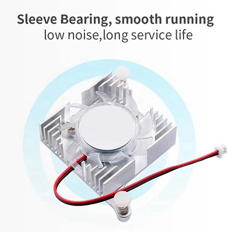 For Orange Pi5 Plus Spare Parts Accessories Aluminum Heat Sink Orange Pi5 Plus Motherboard Cooler With Fan All-In-One Heat Sink