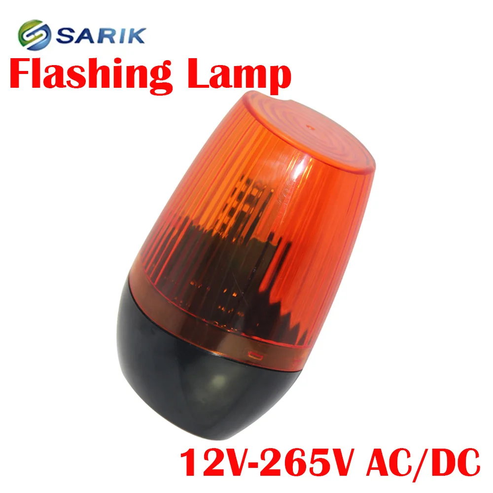 

Gate Light Alarm 12V-265V AC/DC Red Led Flash for sliding & swing gate
