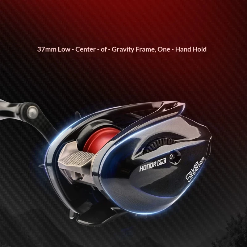 DMK Baitcasting Reel Silver Feather Honor Pro Full Carbon Fiber Ultralight Stream Fishing Reel For Anglers