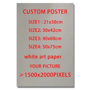 Cartel de arte blanco de arte blanco personalizado Juego de anime Juego de anime Personaje personalizado Animal de arte moderno Decoración de pintura 12 mejores juegos de carteles de ventas - №3