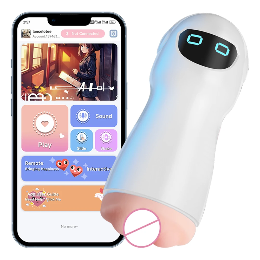 كأس استمناء قوي للذكور مهبل واقعي مهبل جيب مدلك اللسان للبالغين ألعاب جنسية لتدريب القضيب للذكور 18+