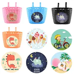 Toys Front Basket Sticker Bowknot Bag Bike Front Carrier Children Bicycle Storage Scooter Front Basket Scooter Handlebar Basket