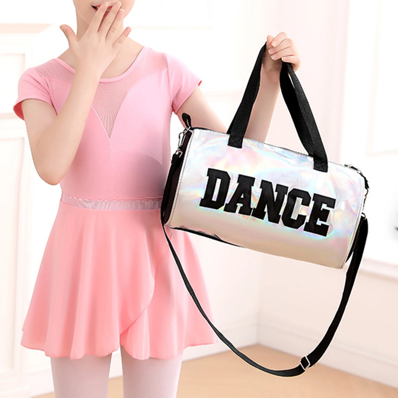 Dance Bag Lightweight Multipurpose for Girls Kids Travel Bag Handbag for Gymnastics Travel Sports Dancing Children’S Day Gift