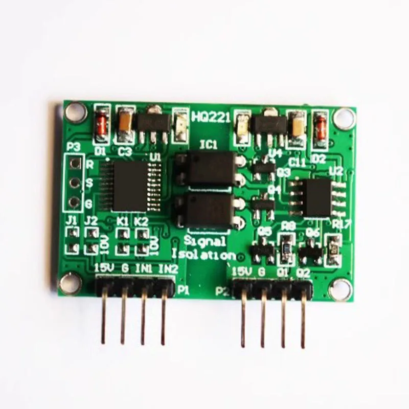 HQ221 2-way voltage signal isolation module  0.00V ~ 5.00V Dual linear conversion