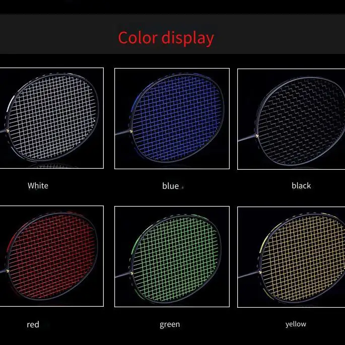 Badminton Racket Full Carbon Fiber Single Racket Ultra-light 4U Beginner Training for Men and Women Home Entertainment Split 2