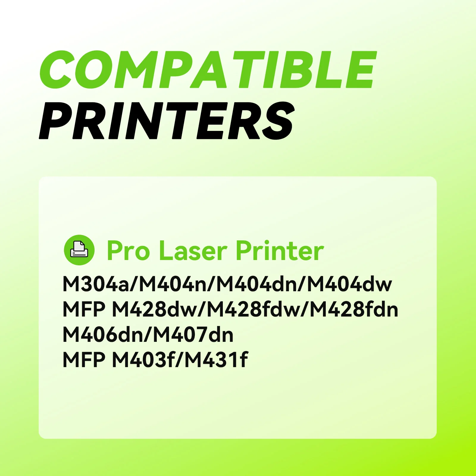 CF259A Toner Cartridge Compatible New for HP LaserJet Pro M404DW M404DN M404N M428FDW MFP M428DW MFP M428FDN 3k