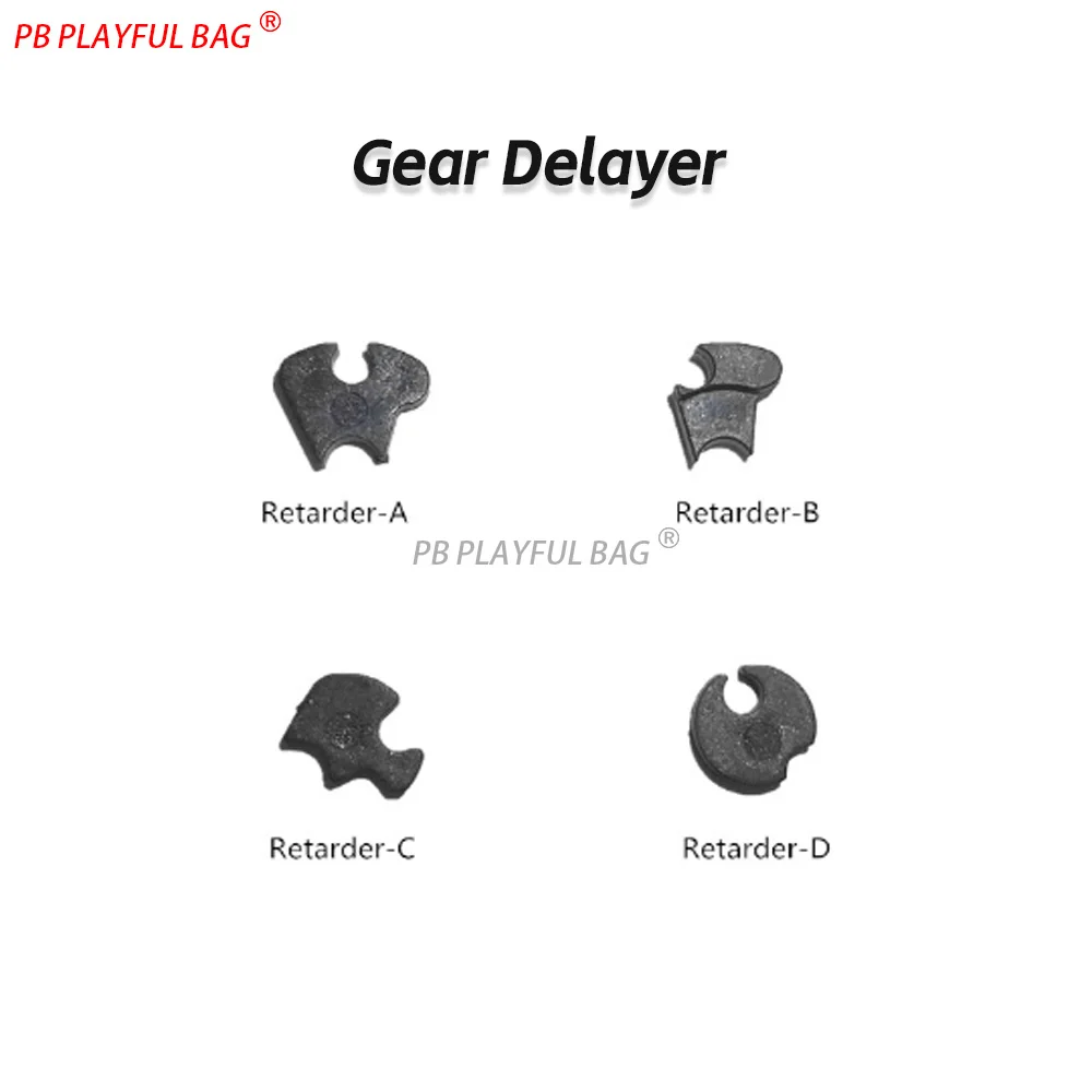 Metal Gear Nylon Vertrager Hoge sterkte Nylon Glasvezel Gel Bal Speelgoed Pistool Versnellingsbak Retarder Accessoire QJ127