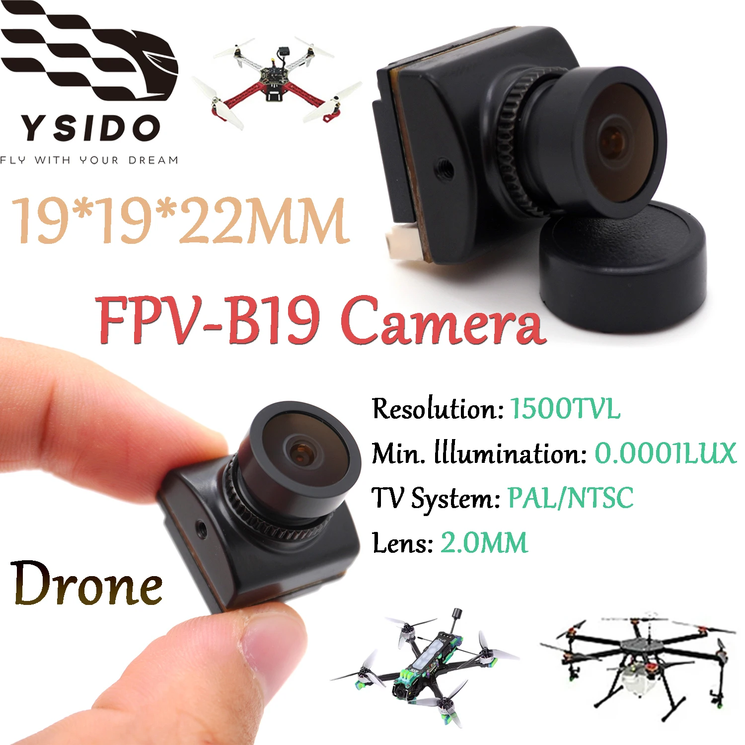 Mini Fpv B19 Camera…