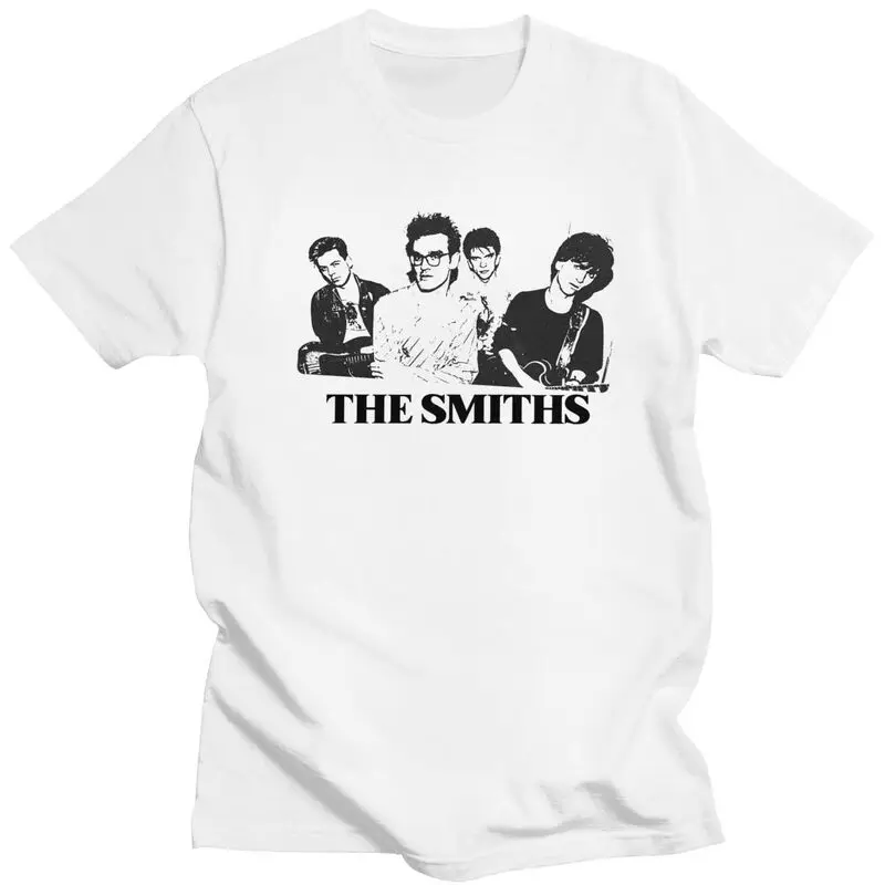 

Custom The Smiths T Shirt Men Cotton Tee Alternative Pop Rock Roll Tshirt Short Sleeved Fashion T-shirt Clothes