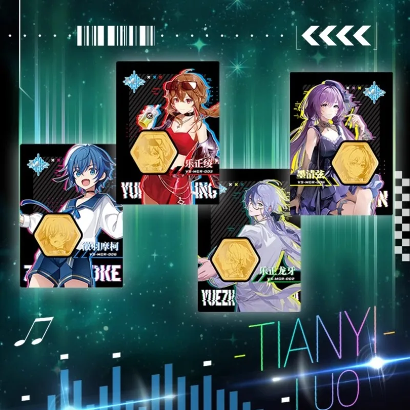 Genuine Vsinger Virtual Singer Luo Tianyi Collected Cards Original Box Anime Peripheral Toys Flash Card Festival Gift