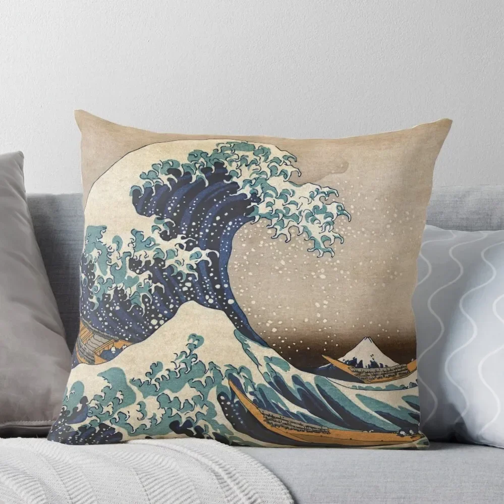 

The Great Wave off Kanagawa Throw Pillow pillowcases for sofa cushions Pillowcases Decorative Cushion Pillow