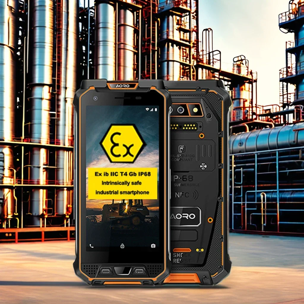 

Anti-explosion Camera VHF Nfc Smartphone Barcode Approval Explosion Proof Android ATEX Zone 1/21 LTE Ip68 Rugged Mobile Phone