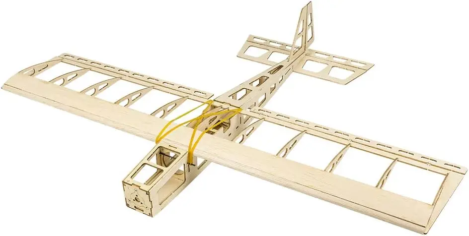 

Unassembled Laser Cut RC Model Airplane Kit, 580mm Wingspan Balsa Wood DIY Flying Aircraft to Build for Adults Beginners, Includes Motor, ESC, Servos, and Covering
