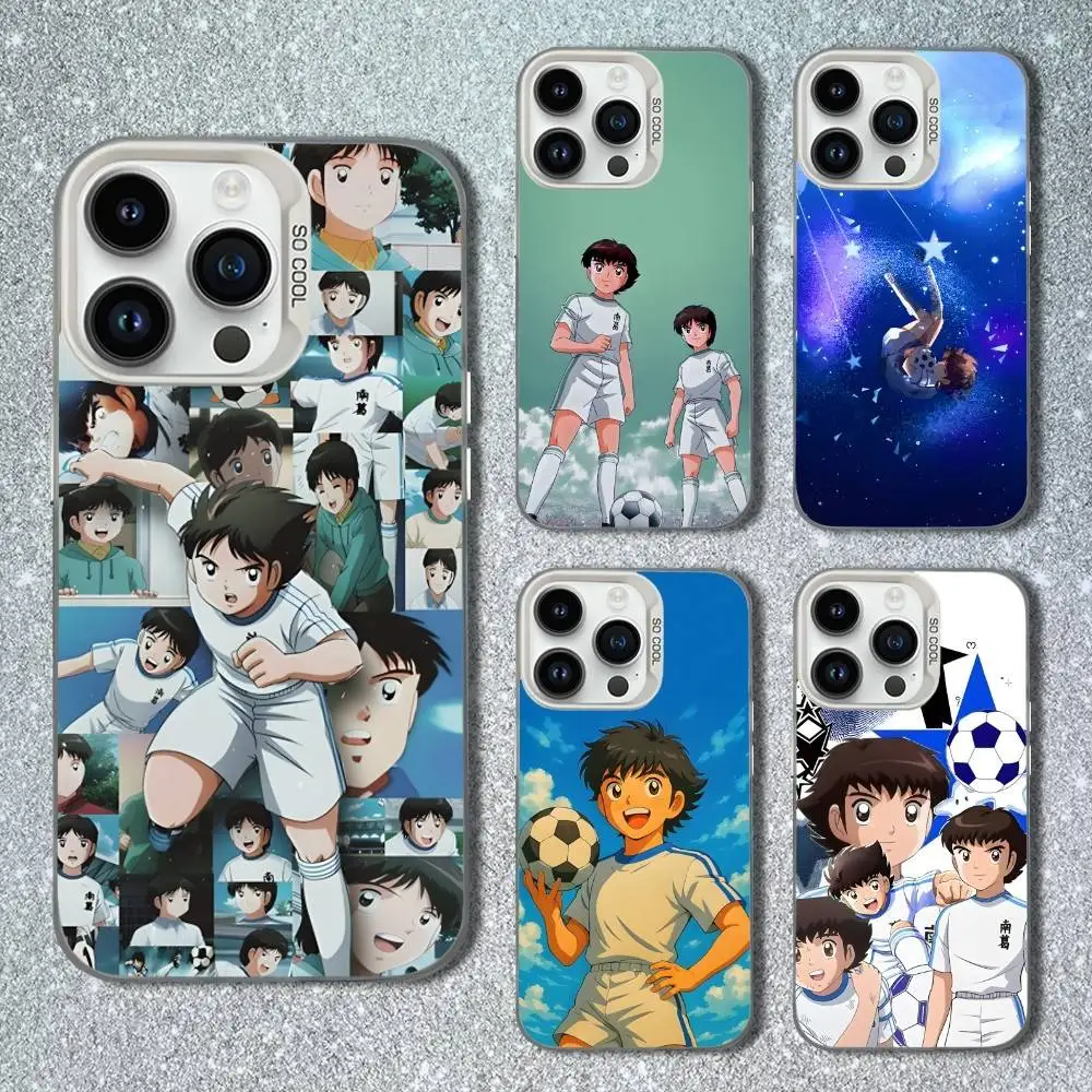 

Anime C-Captain T-TsubasaS Phone Case For iPhone 13,15,14,16,12,11,Mini,MAXXS,Pro,SE, White Matte Shockproof Cover