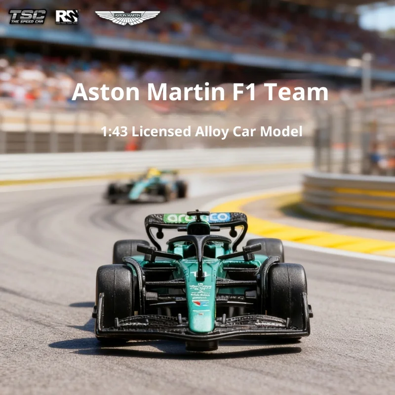 รถโมเดล Tsc Speed Card 1:43 Aston Martin F1 รถแข่งจำลอง F1 ทำจากโลหะผสม ของเล่นเด็ก ของขวัญเซอร์ไพรส์