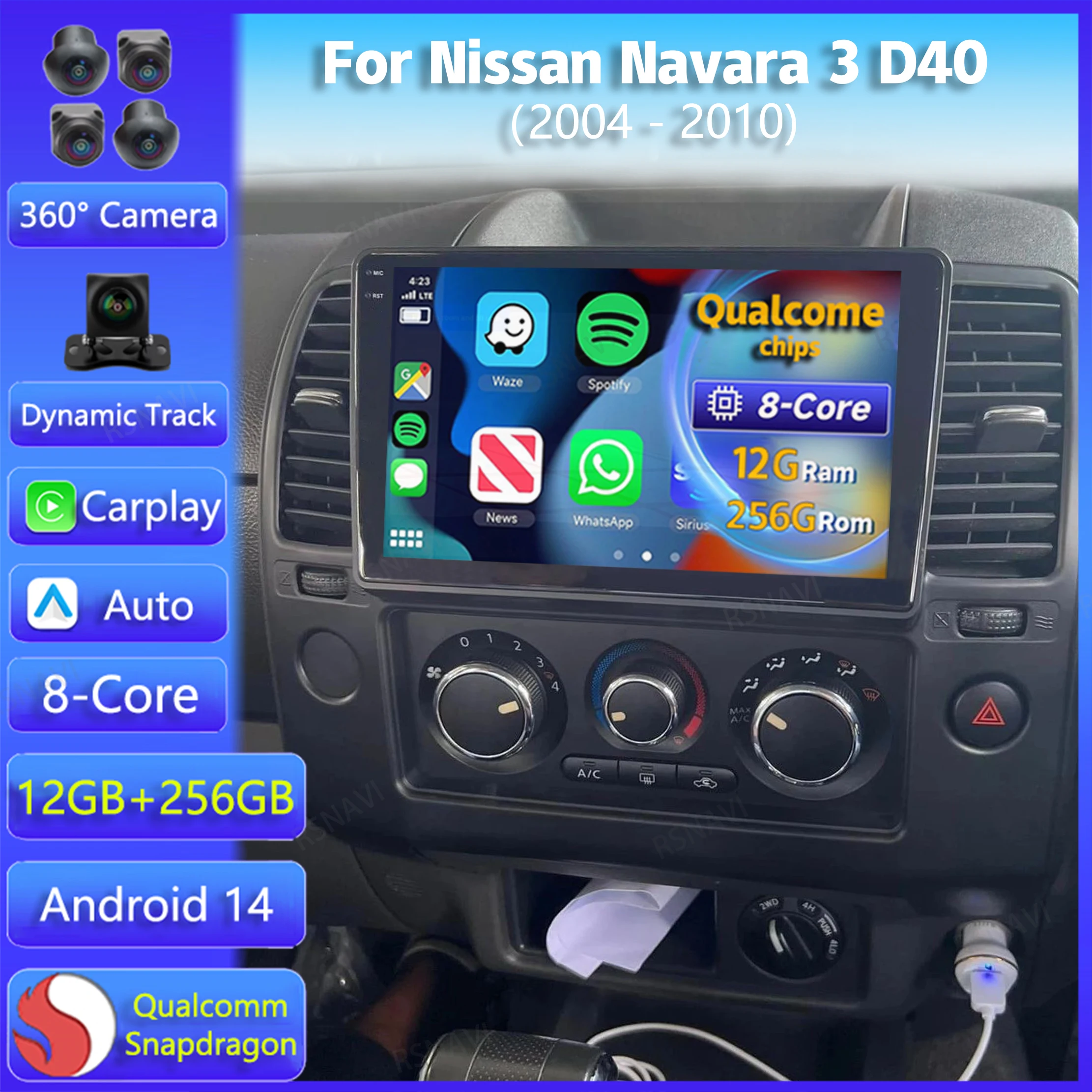 

Android 14 Carplay для Nissan Navara 3 D40 2004 2005 2006 2007 2008-2010 Автомобильный радиоприемник GPS стерео мультимедийный плеер 2din головное устройство