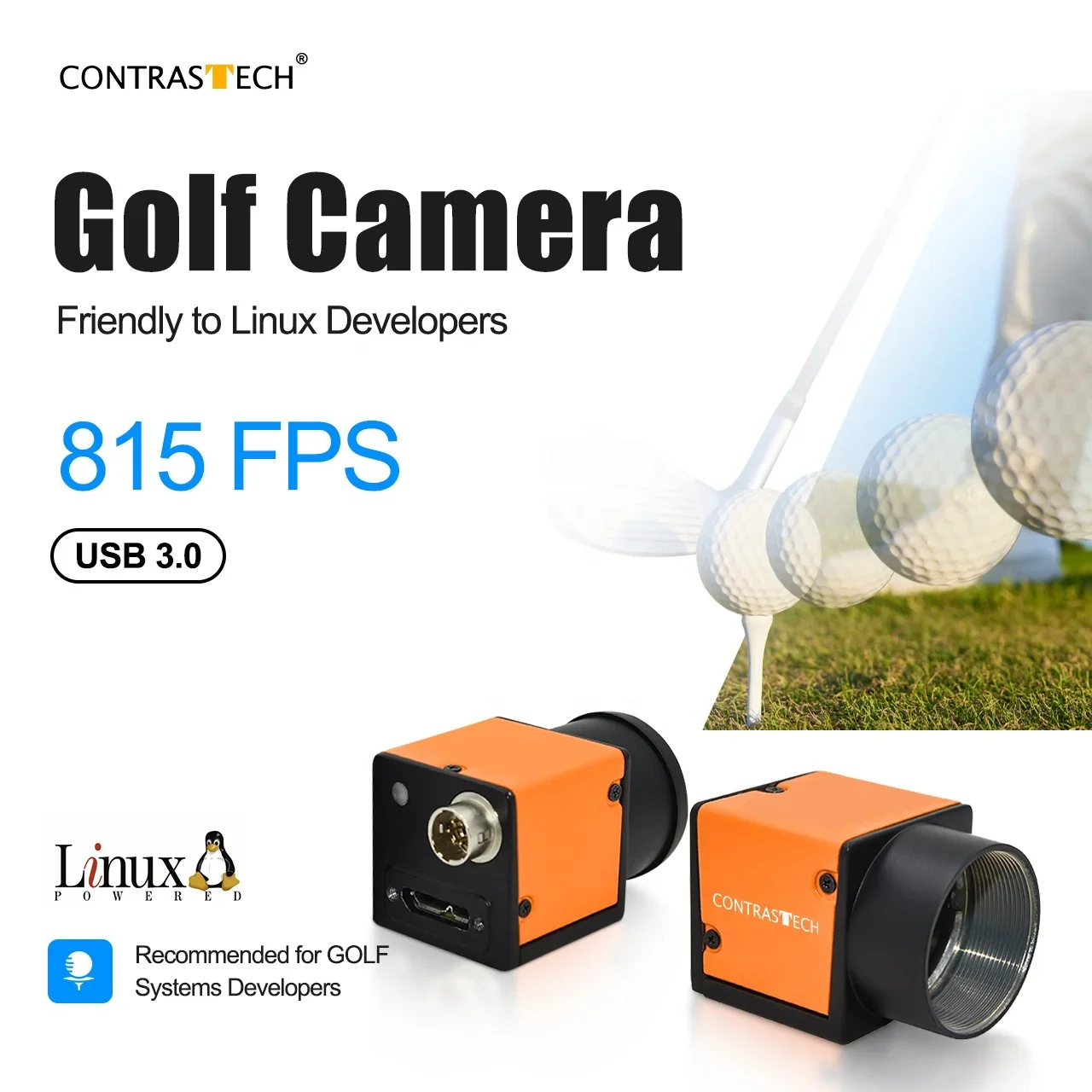 Wholesale High Speed 815 FPS Monochrome Global Shutter 1000 Fps USB3.0 Robot Cameras For Golf Sim Camera System Mars640-815UM