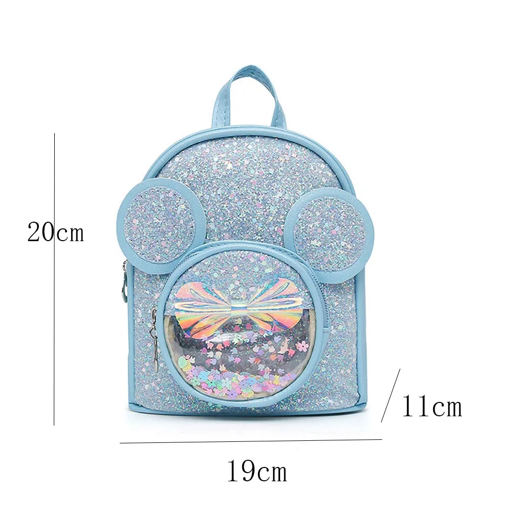 Nuova borsa per bambini con paillettes nome personalizzato simpatico cartone animato principessa ragazze zaino personalizzato bambini moda scuola materna zaini