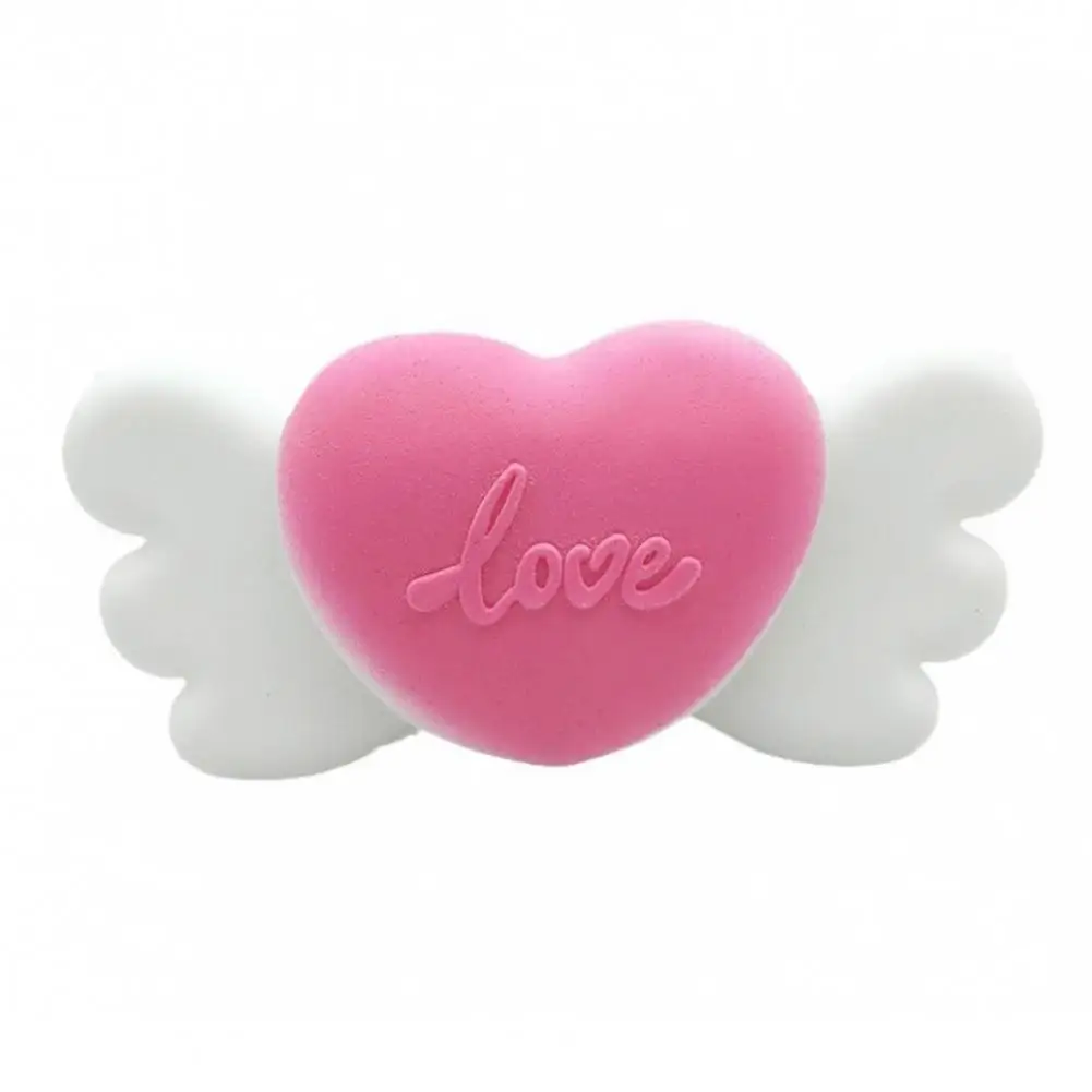 

Compact Stress Toy Unique Stress Reliever Toy Cute Cartoon Heart Wing Shape Pinch Toy for Kids Adults Anti Stress for Comfort