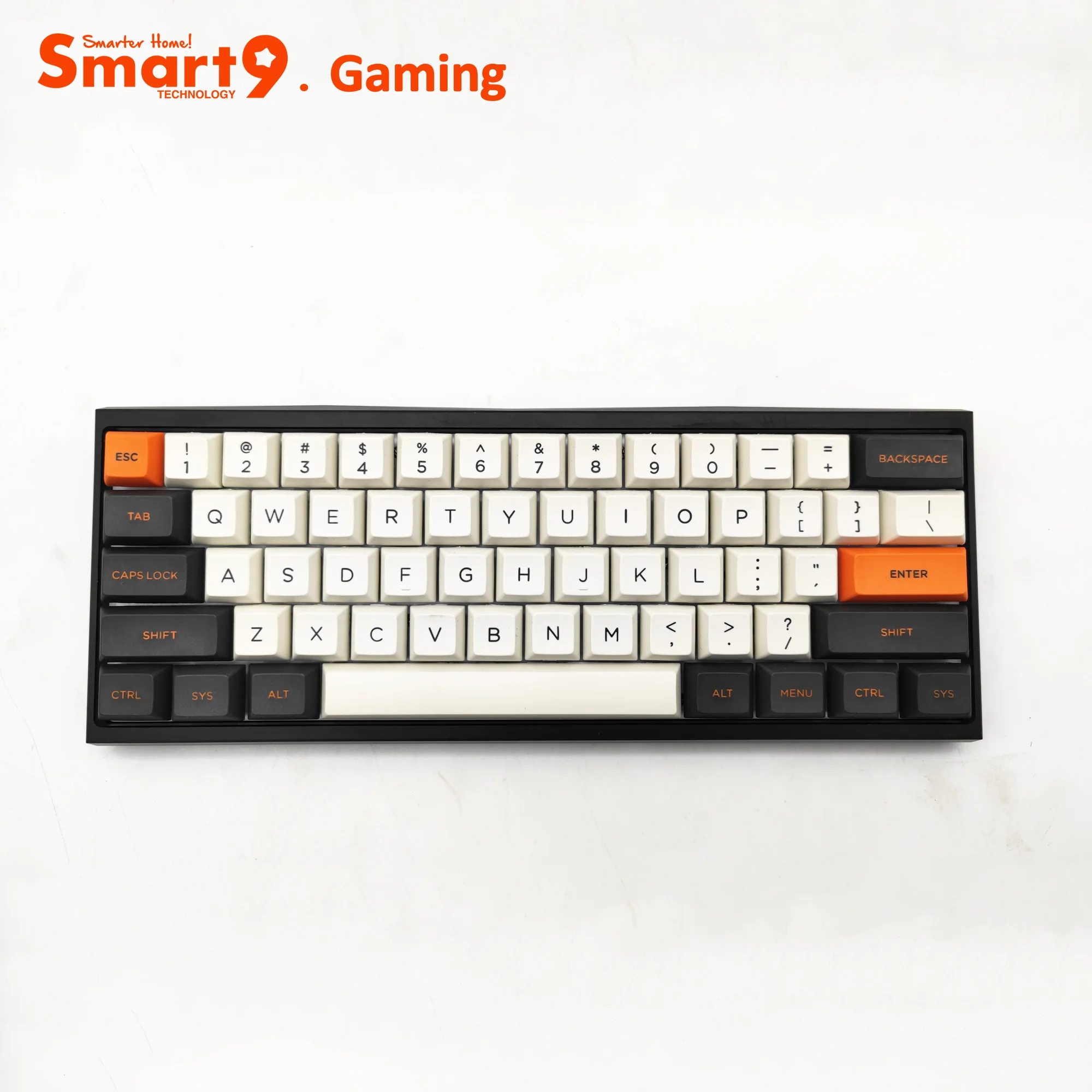 Smart9 DSA Keycaps PBT Double Shot Carbon Colorway For Cherry Gateron Kailh Switch Gaming Mechanical Keyboard