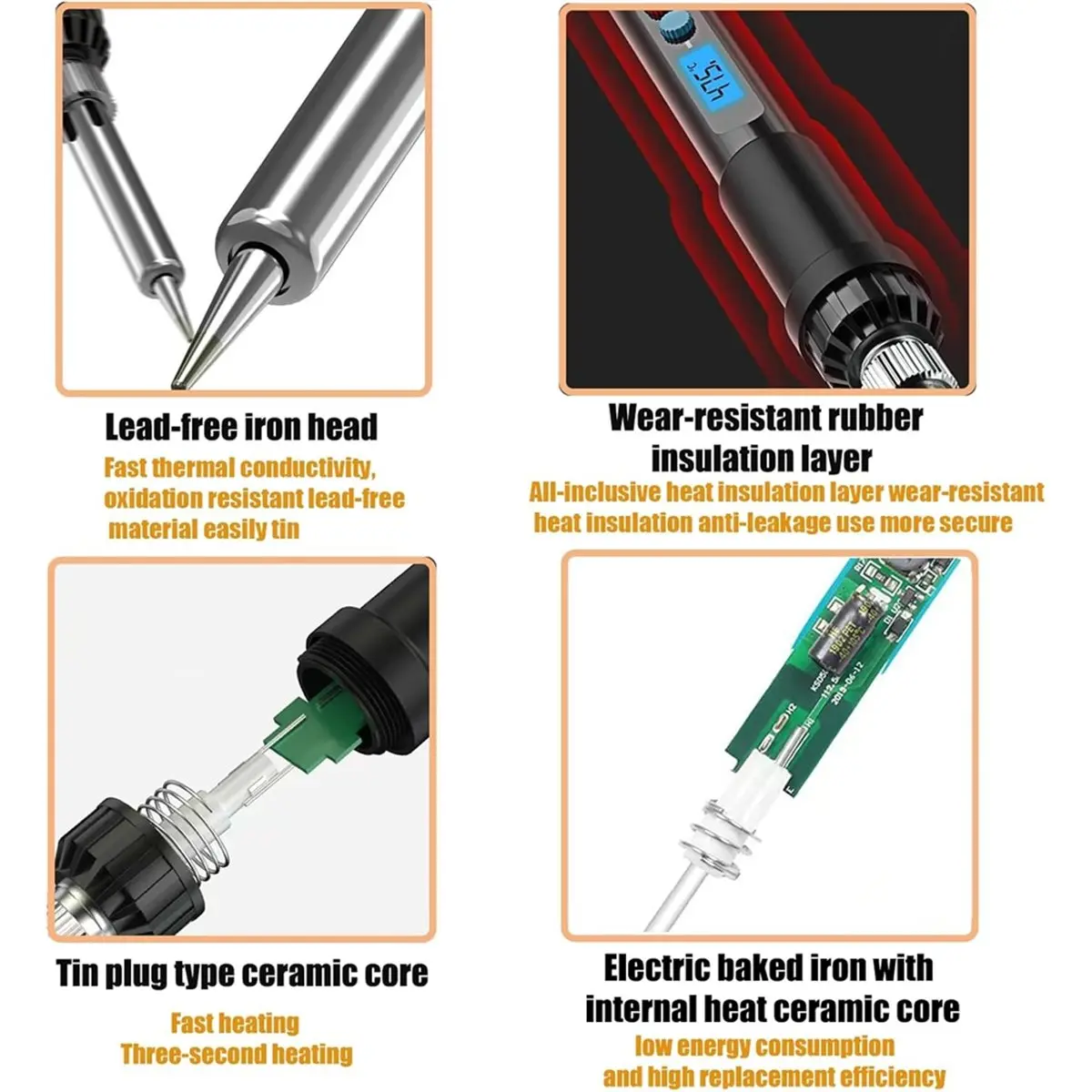 2026 New 10PCS 3D Printing Accessories Smoothing Tool Kit, 3D Printing Modify Finishing Tool Soldering Welding Iron Kit EU Plug