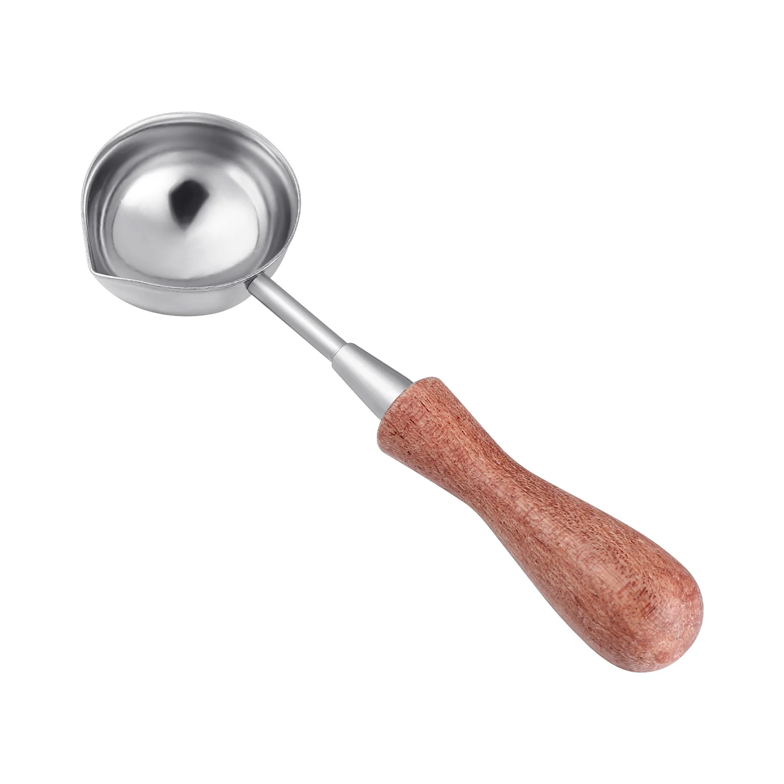 Cucchiaino per cera sigillante Manico in legno di rame Artigianato fai-da-te Sistema di fusione Cucchiai per fusione di cera Regalo perfetto Decorazioni fatte in casa