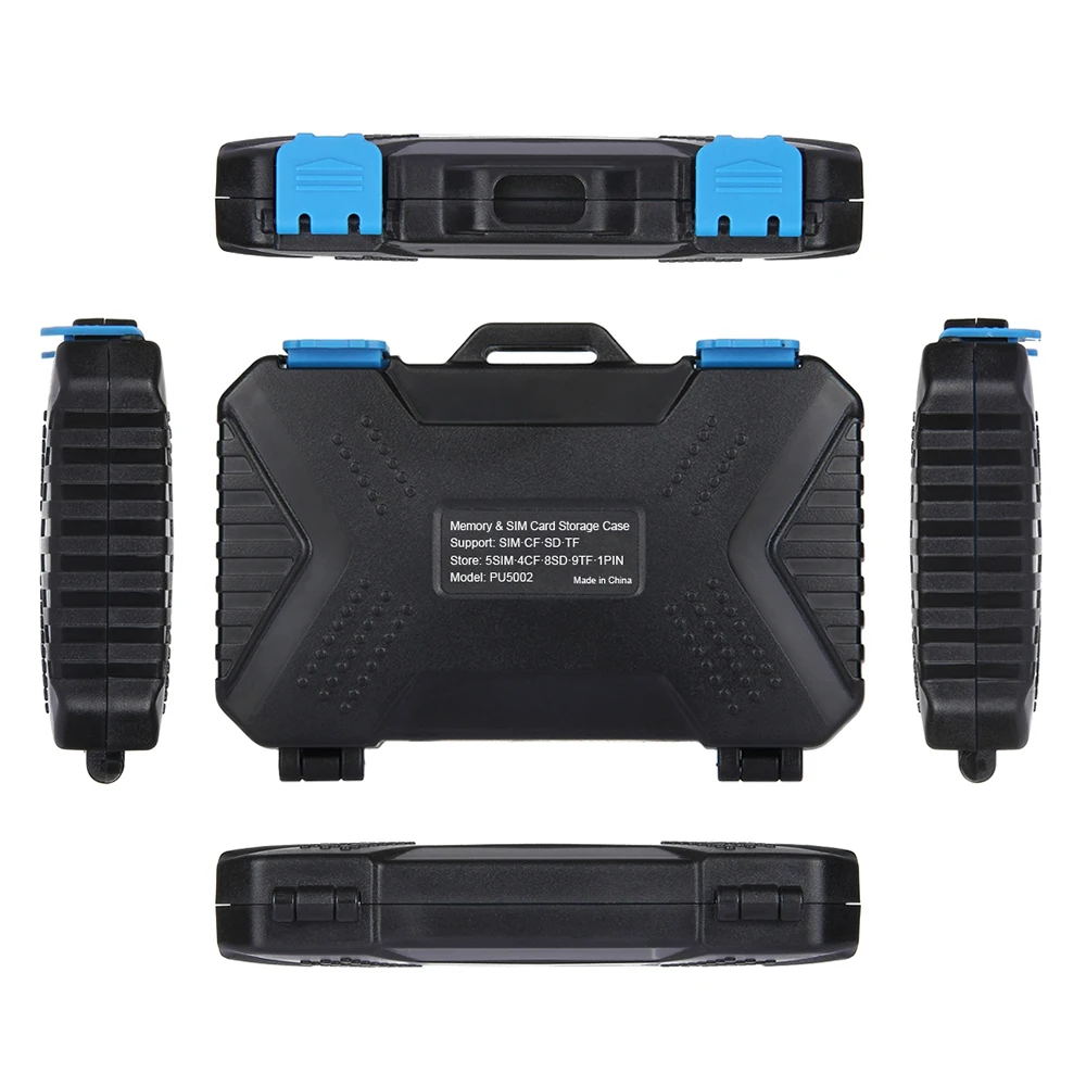 Slots Waterproof Memory Card Carrying Case Protector Holder Box Storage Bag For TF Nano-SIM