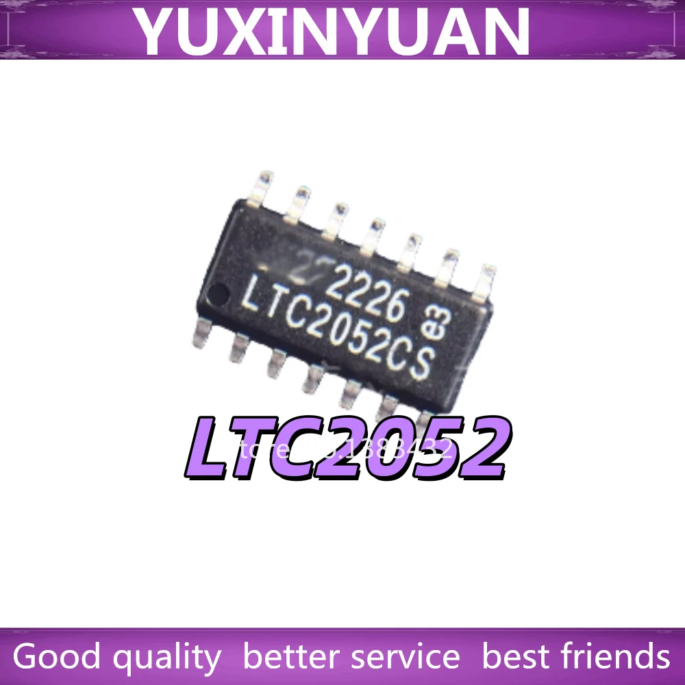 1pcs LTC2052CS LTC2052IS LTC2052HVCS LTC2052HVIS LTC2052HVHS LTC2052 SOP14 LTC2052CGN LTC2052IGN LT2052I LT2052 SSOP16 [SMD]
