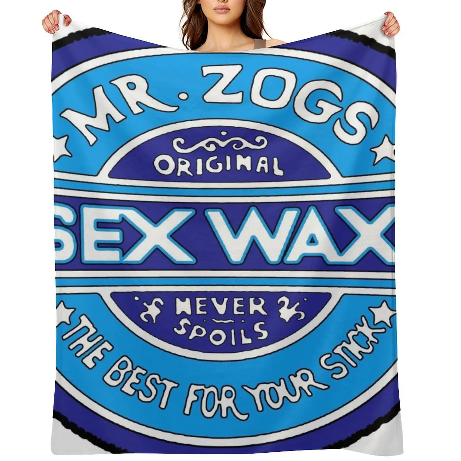 Mr Zogs Blue Throw Blanket Polar Stuffeds Single blankets ands Blankets
