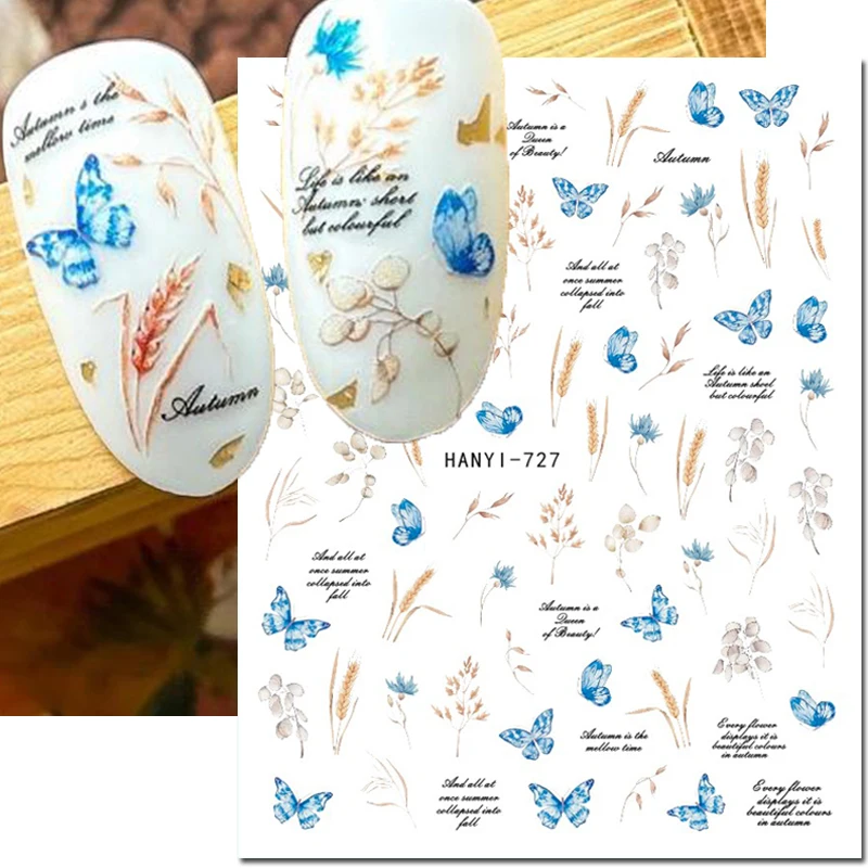 3d Nail Art samoprzylepne suwaki naklejki jasnoniebieski różowy fioletowy kwiaty kwiaty litery naklejki na paznokcie porady dekoracje