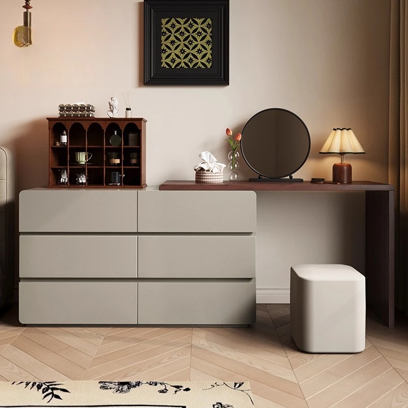 

Complete dresser storage chest integrated bedroom corner makeup table