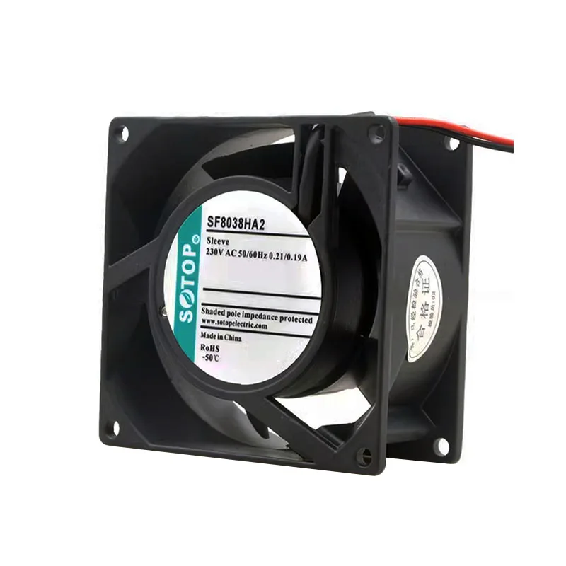 

НОВЫЙ ОРИГИНАЛЬНЫЙ SF8038HA2 AC 230 В 0,11 А 35 Вт 8038 80*80*38 мм 8 см ОХЛАЖДАЮЩИЙ ВЕНТИЛЯТОР
