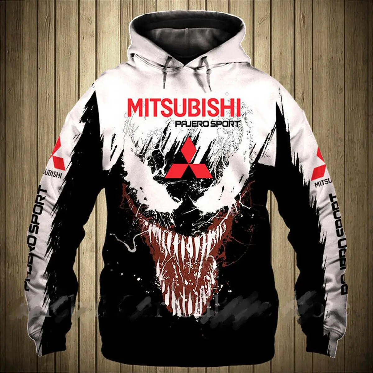 Spring and Autumn Men\'s and Women\'s Hoodies Mitsubishi Automobile Logo Print Jacket Men\'s 3D Hoodie Fashion Casual Zipper Hoodie