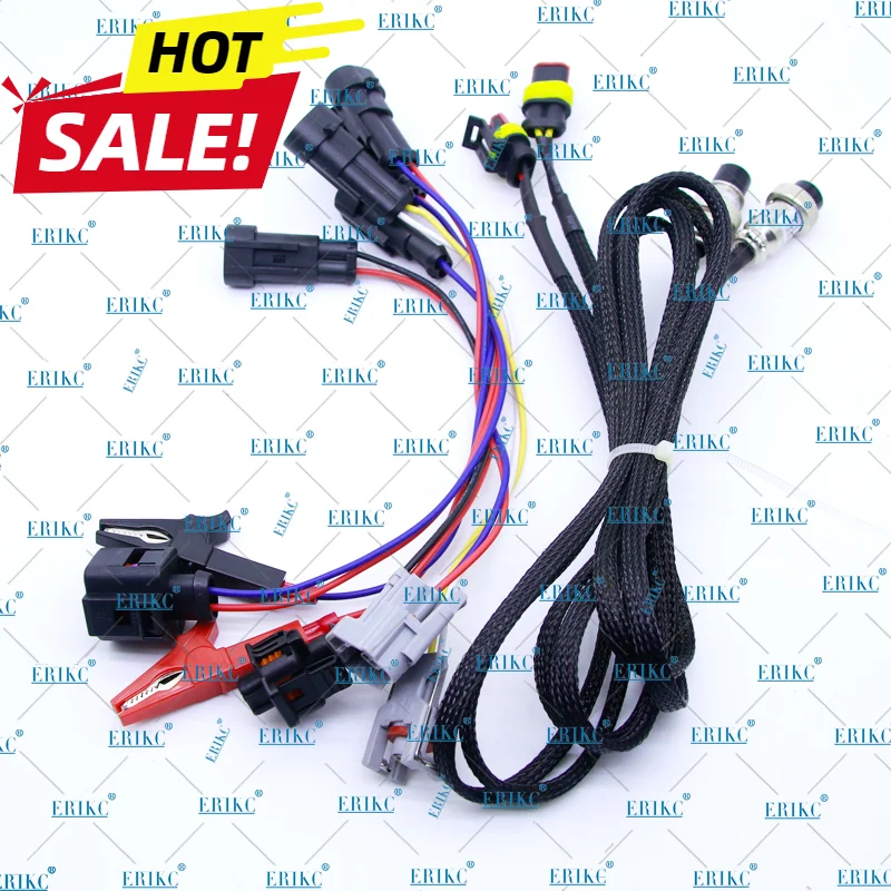 Common Rail Injector Wiring Cable E1024034 Diesel Injection Tester Drive Wire Plug E1024035 For Bosch Denso Delphi