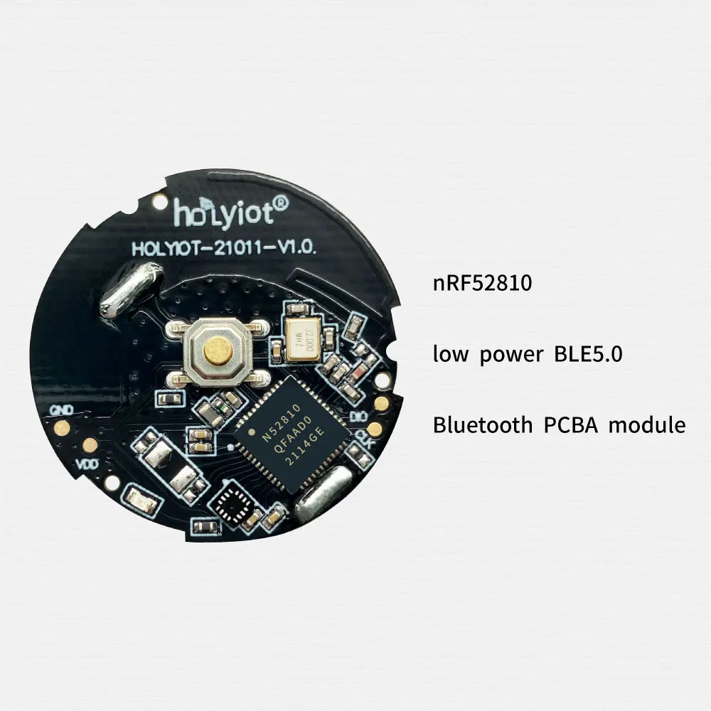 Holyiot nrf52810 ble 5.0 alto desempenho baixo consumo de energia módulo de posicionamento interno