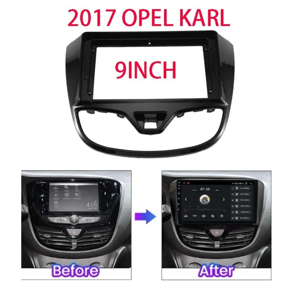 

Для VINFAST FADIL/2017 OPEL KARL 9-дюймовый автомобильный каркас, лицевой адаптер, Android-радио, комплект панели приборной панели, материал ABS без батареи
