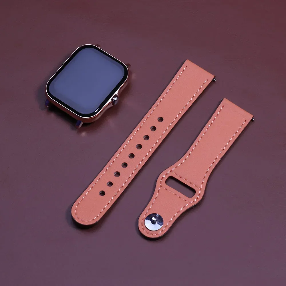 삼성 갤럭시 시계 용 가죽 루프 6 5 4 클래식 20MM 22mm 스포츠 팔찌 Amazfit Bip 5/Bip 3 pro/Balance/GTS/GTR 4-3-2 스트랩