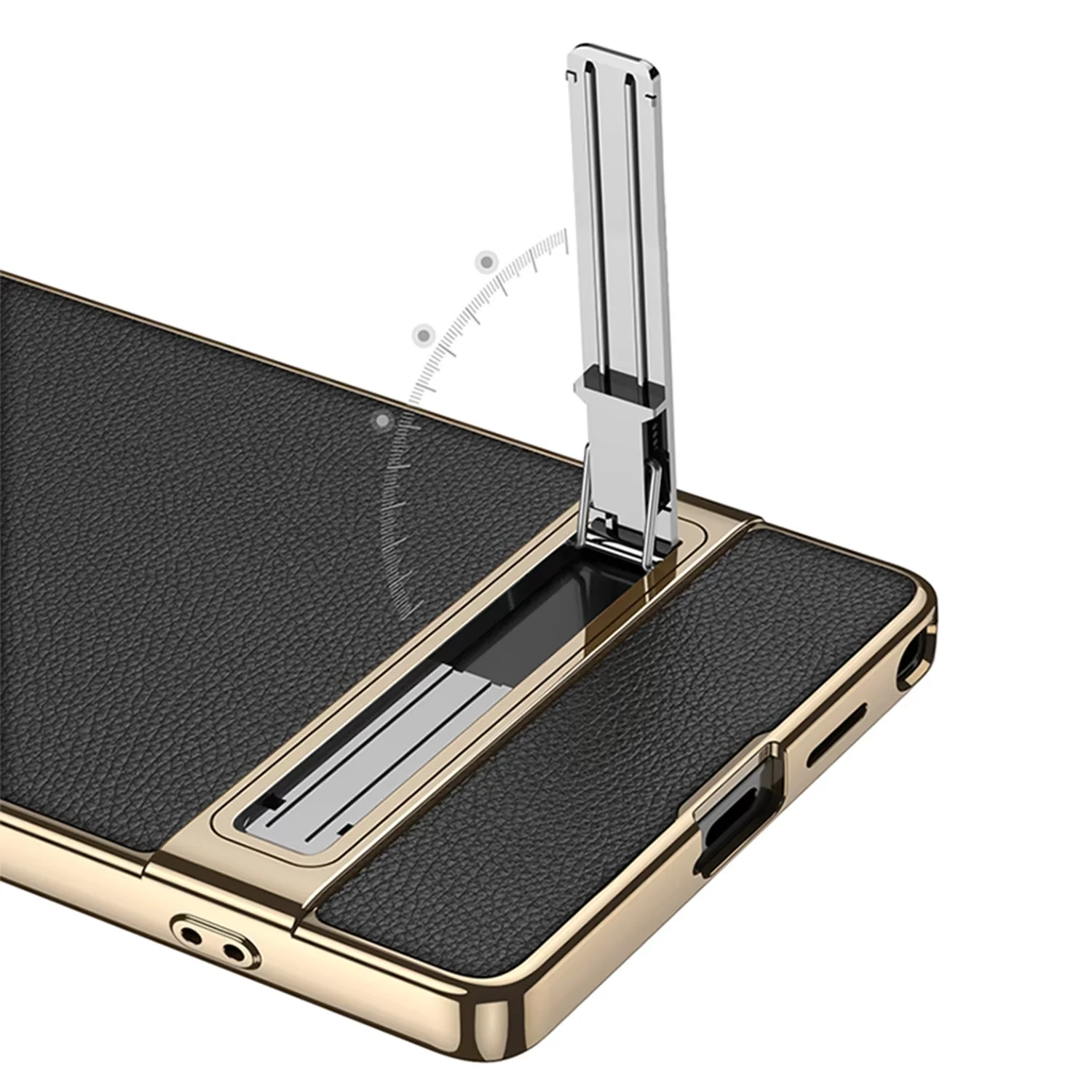 Premium electroplated leather camera protection phone case For Samsung Galaxy S26 Ultra/S24/S25Ultra stand housing GKK quality