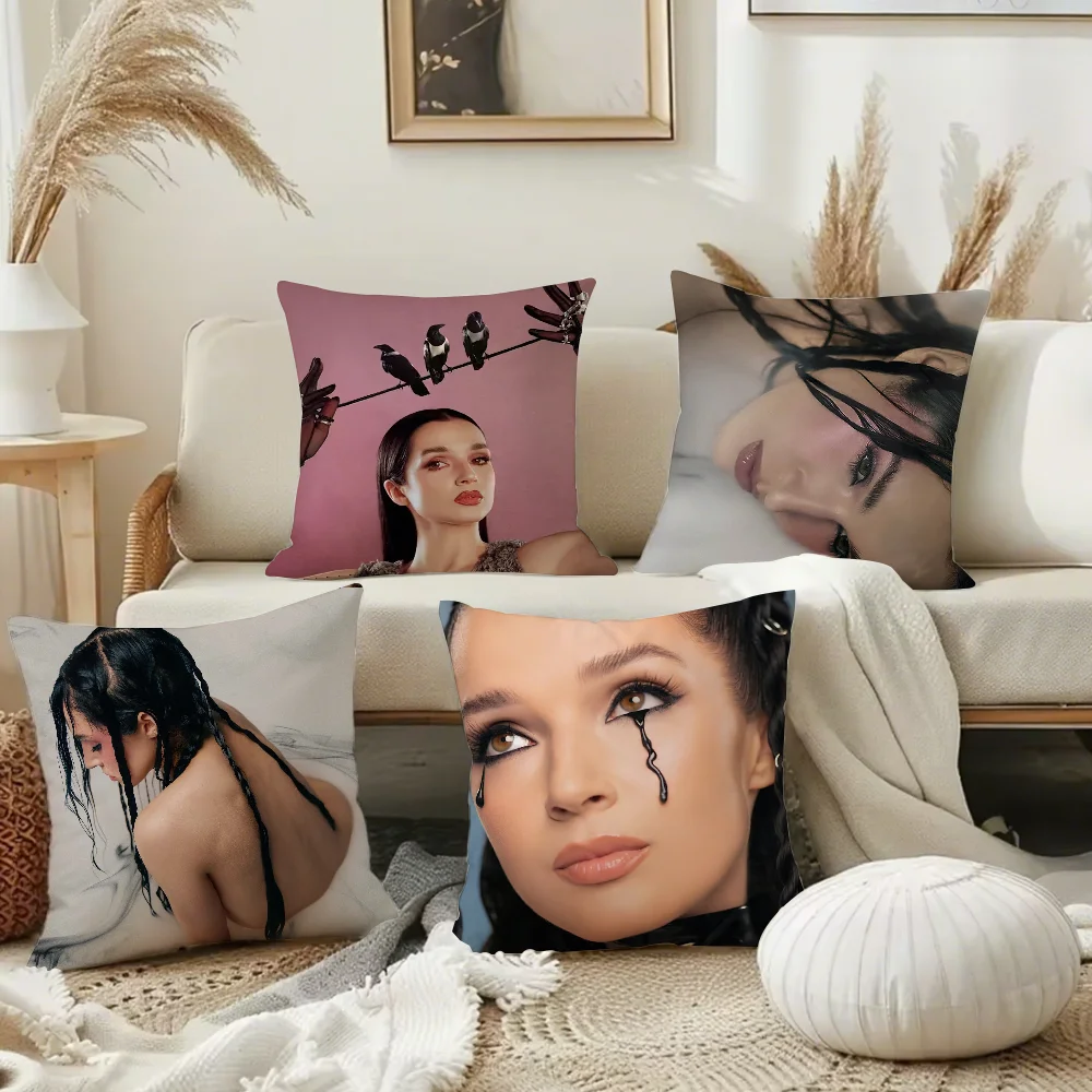 Singer Negative Spaces P-Poppy Pillow Case Square Double-Sided Printing Short Plush Sofa Cushion Cover Bedroom Bedside Pillow