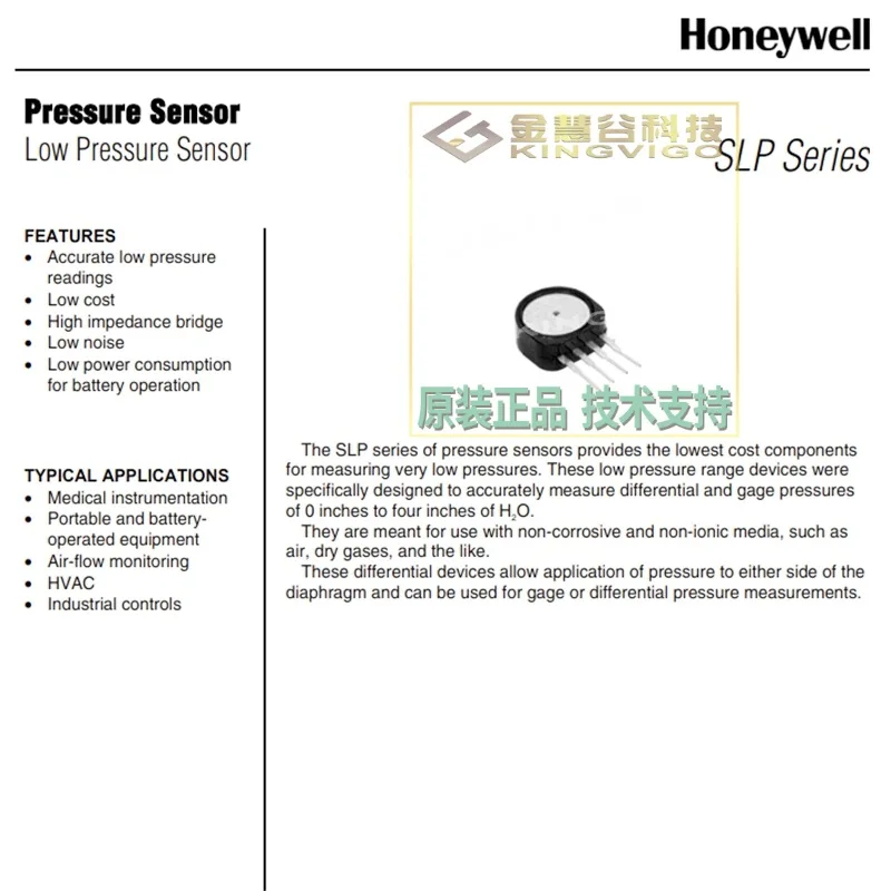 SLP004DD4 Honeywell Authorized Agent, Pressure Sensor, Original, Technical Support