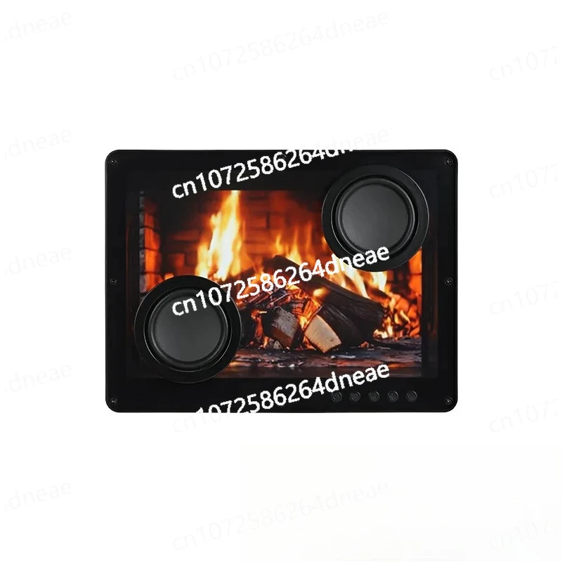 سماعة لاسلكية تعمل بالبلوتوث وصلات صوت TF بطاقة غطاء خلفية سطح المكتب الصوت اللاسلكي الإبداعية شفافة المتكلم كلمات عائمة #5