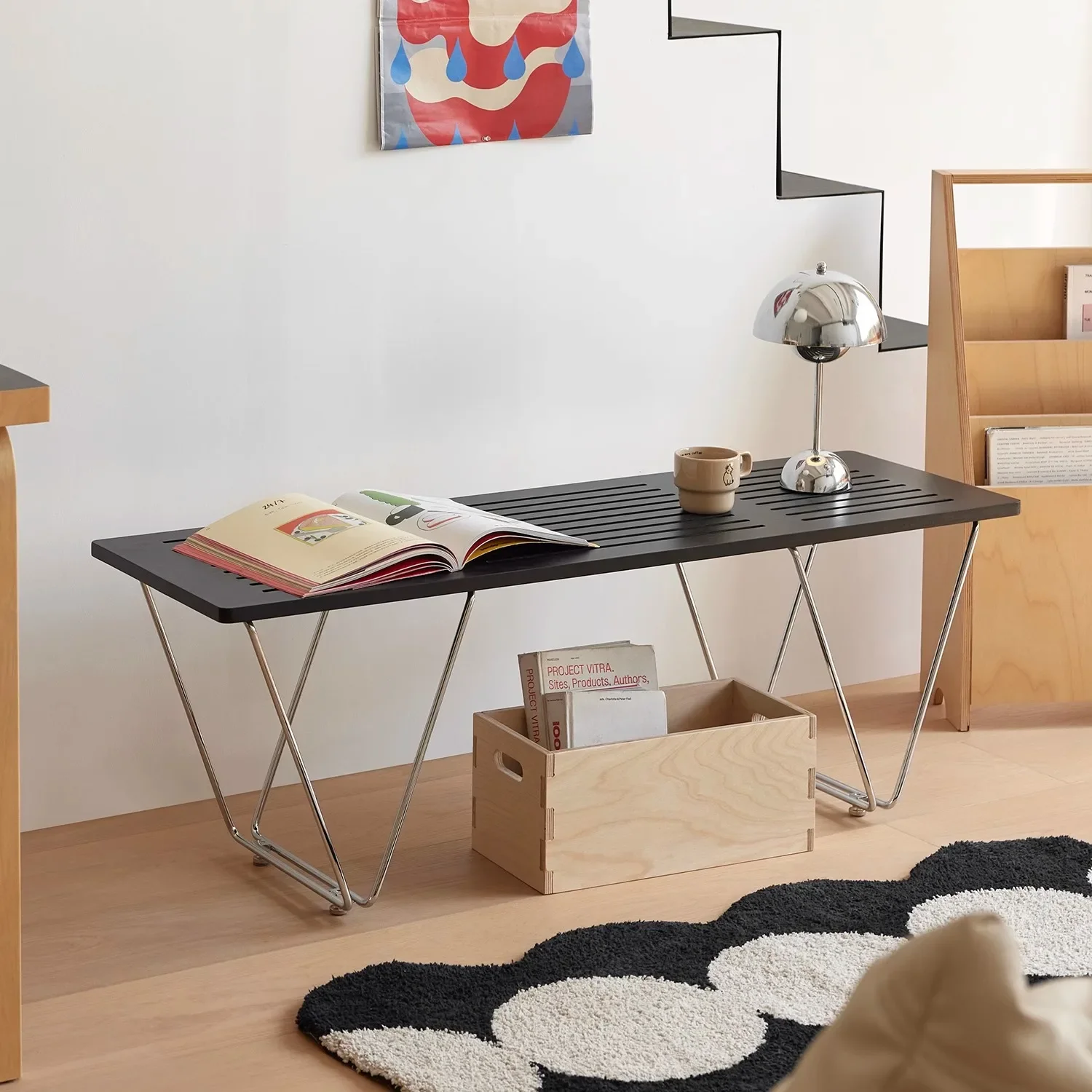 Modern and simple, hollow stool, sofa stool, shoe change stool, bench stool new