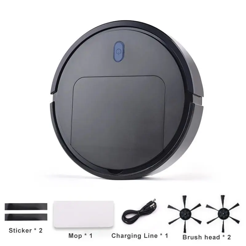 Aspirapolvere intelligente 3-in-1 spazzatrice automatica Wireless bagnata e asciutta macchina per la pulizia ultrasottile Mopping Robot Home