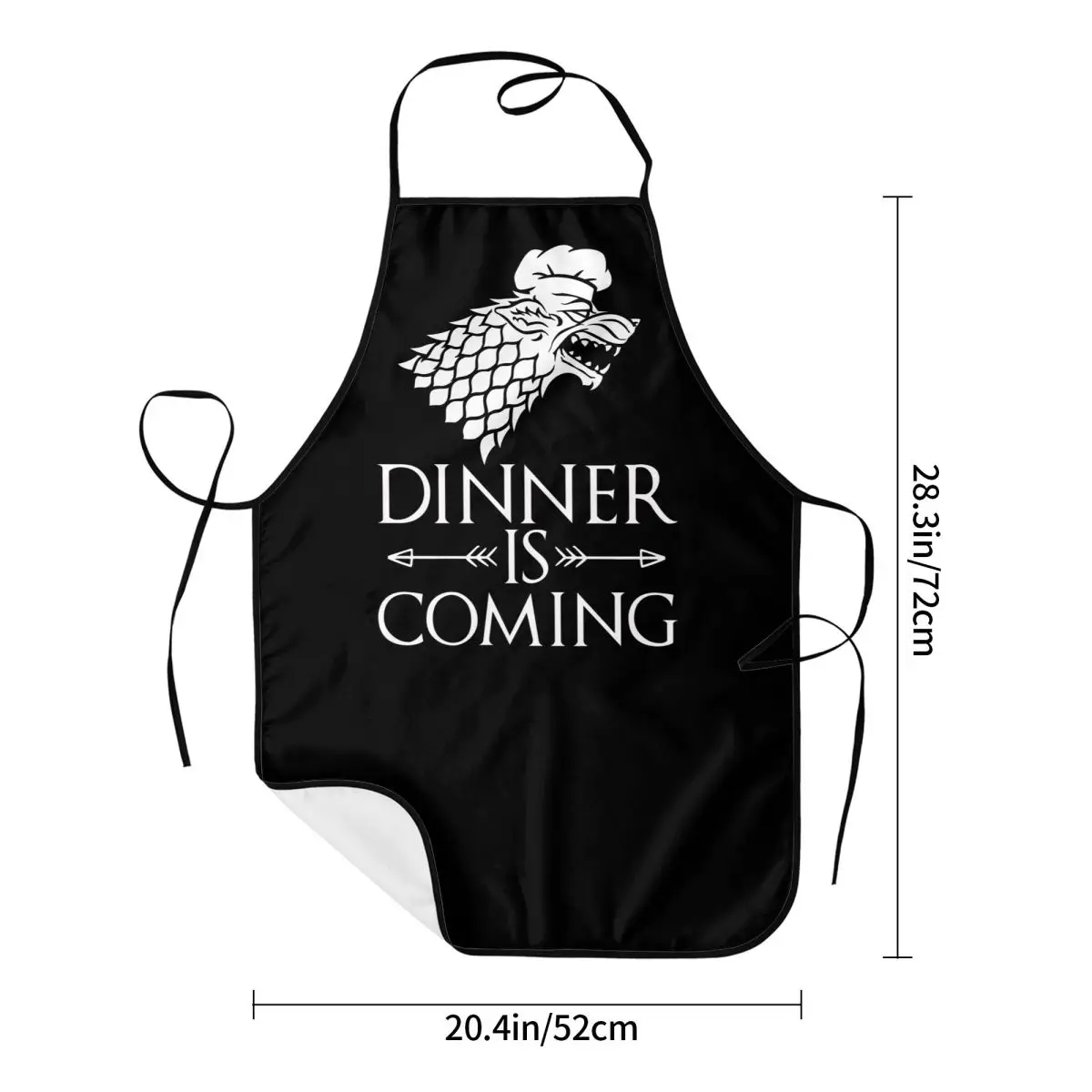 Dinner Is Coming Funny Aprons for Women Men Adult Unisex Kitchen Chef Bib Tablier Cuisine Cooking Baking Gardening