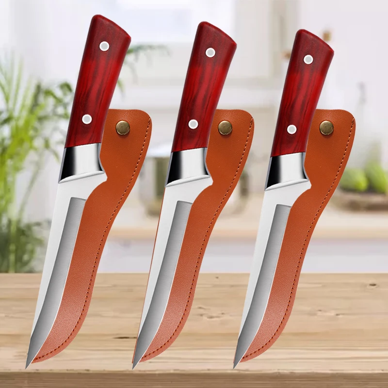 1-5pcs Butcher's Boning Knife Meat Cleaver Multipurpose Butchering Knife Stainless Steel Kitchen Knives Household Slicing Knife