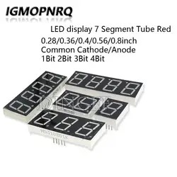 0.28/0.36/0.4/0.56 inch LED display 7 Segment 1 2 3 4 Bit Digit Tube Red Common Cathode / Anode Digital 0.56 inch led 7segment